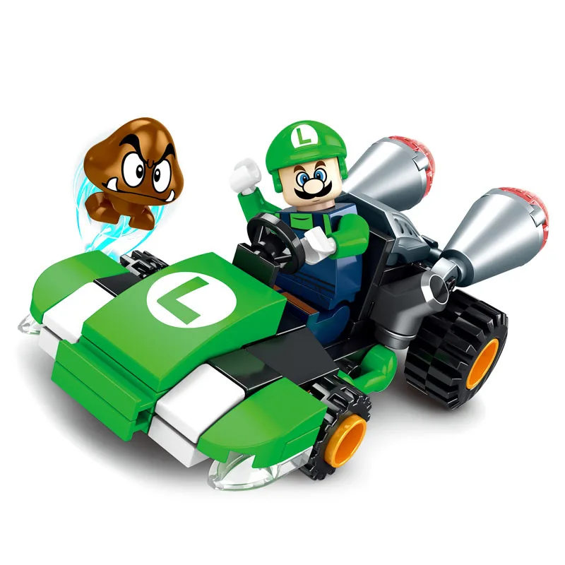 Super Mario Bros Pull-Back Karting Figures – Luigi, Bowser, Peach, Yoshi & Toad 5
