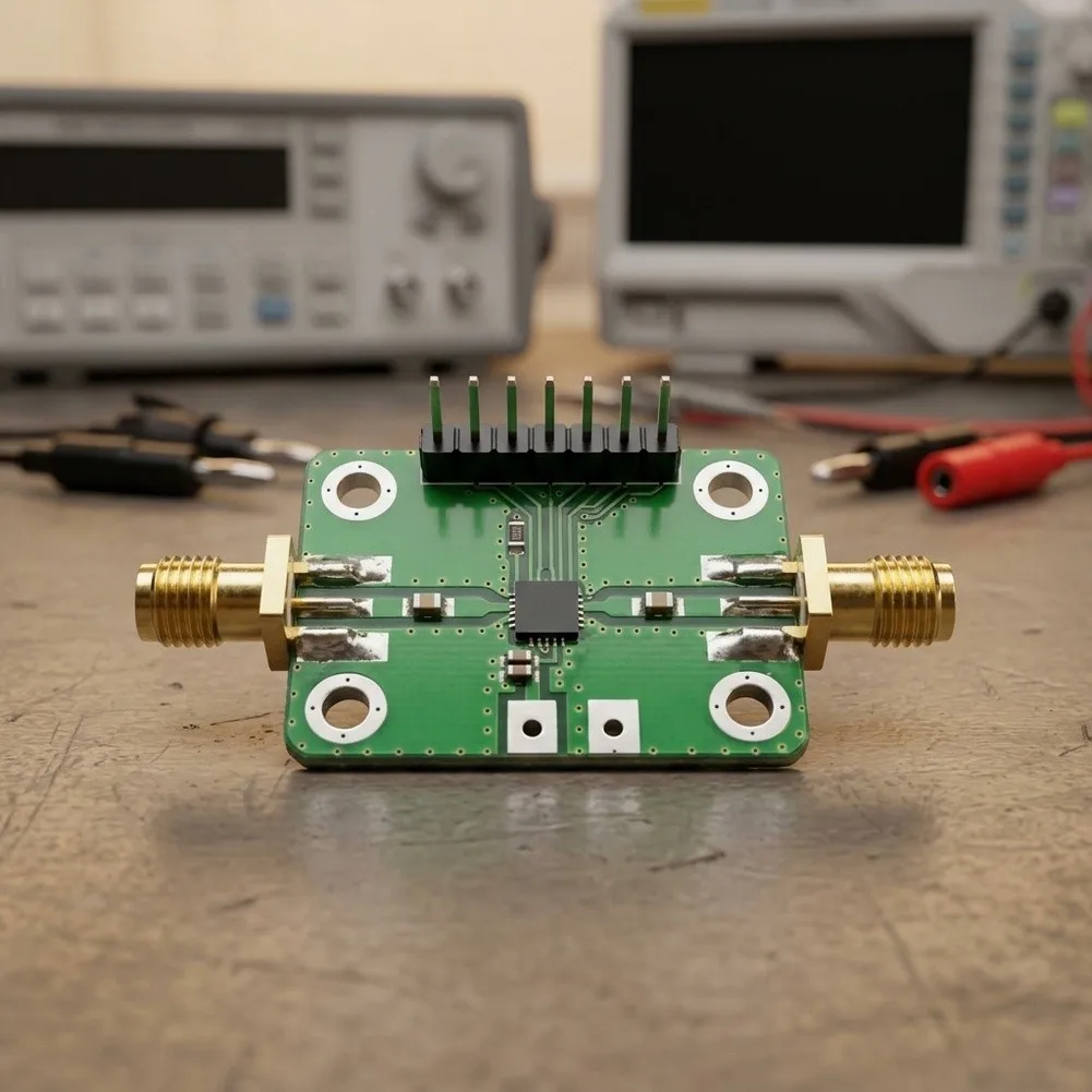 RF Digital Attenuator Module PE4302 6-Bit Control 0.5dB Step Size 0-31.5dB Range for Communication Testing and RF Design Work