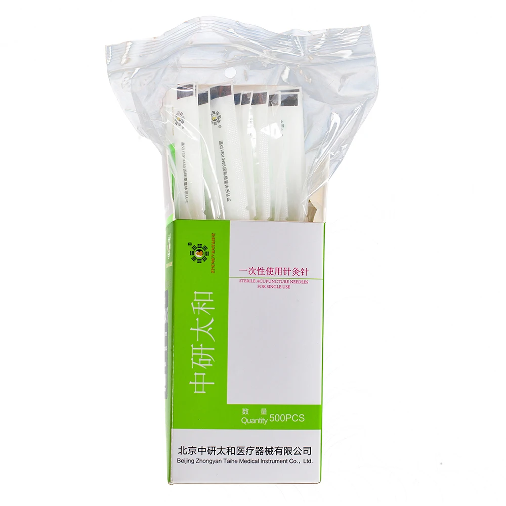 ZHONGYAN TAIHE 2000 Pcs Disposable Sterile  Acupuncture Needle with Tube 4 Boxes Needles Beauty Massage Micro Acupuncture Face