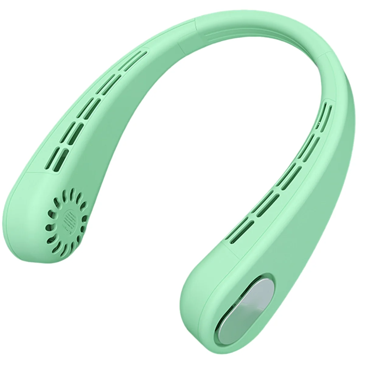 Portable Neck Fan, Bladeless Personal Fan, Rechargeable 4000mAh Battery, No Hair Snagging, 3 Speeds Faster Green