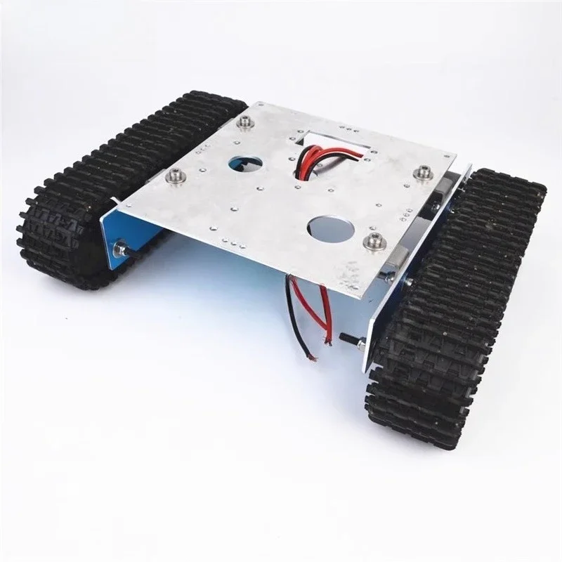 Aluminum Alloy Tracked Tank Robot Chassis DC9 - 12V - DIY Assembly Kit Compatible with Arduino Projects