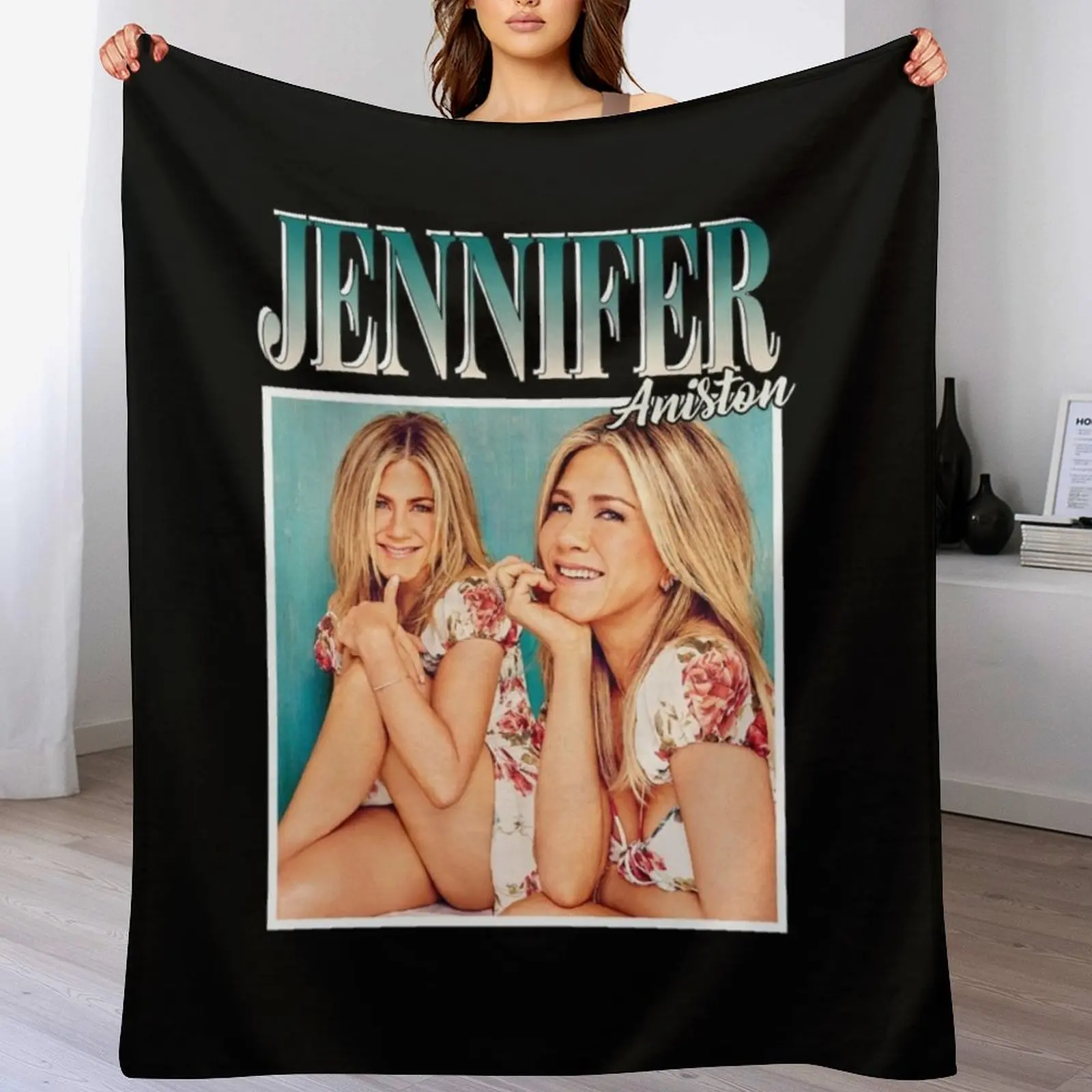 Jennifer Aniston 90's Vintage Throw Blanket Luxury Brand Weighted Blankets