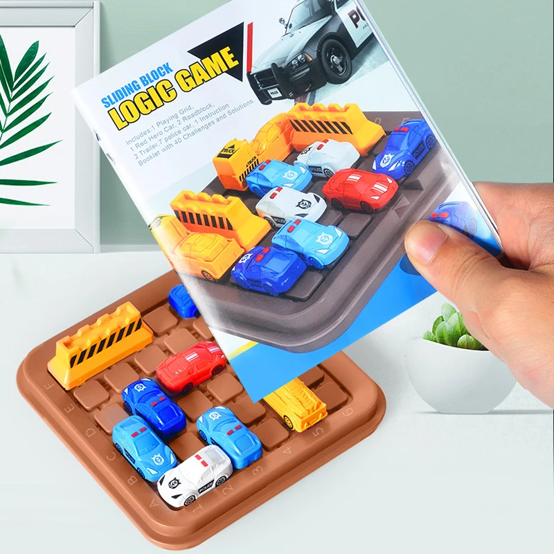 Vehicle Maze Game Remove Red Car Children\'s Educational toys Board Game Logical Thinking Training IQ Puzzle Toys for Kids