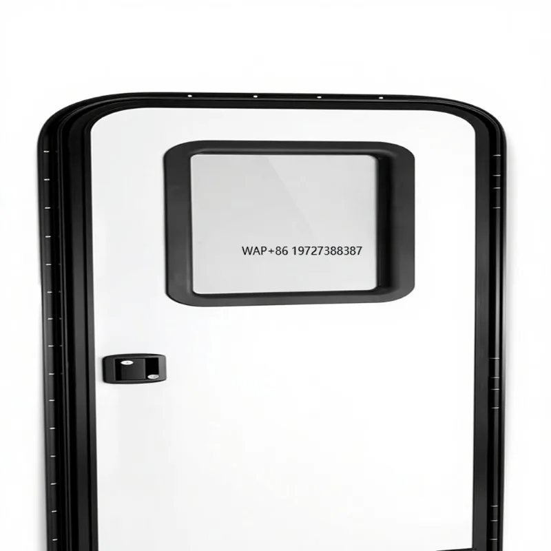 RV Rounded Entry Door with Screen & Lock | Aluminum | Tempered Glass | Rubber Seals (26