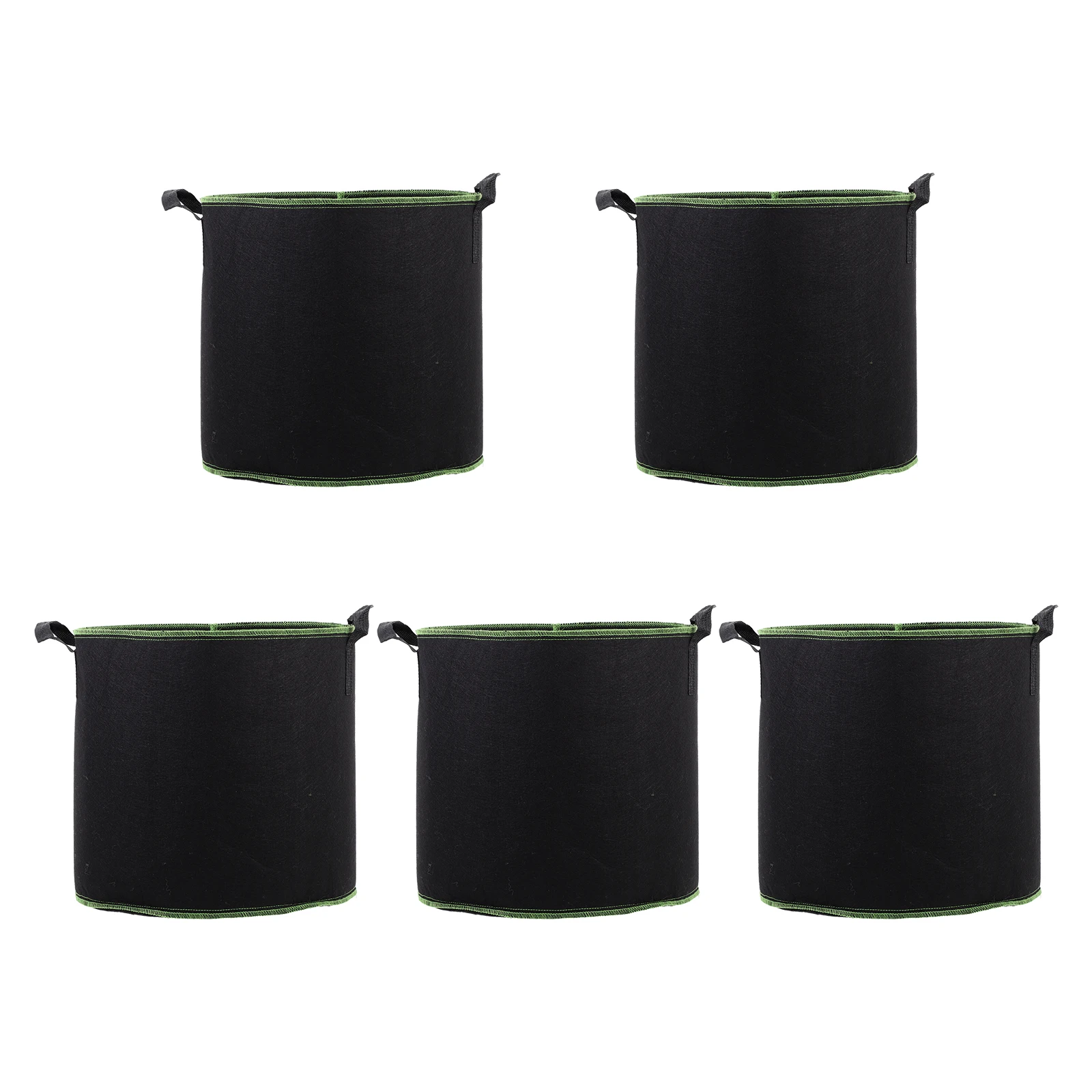 

5 Pcs Planting Bucket Seedling Bag Non-woven Fabric Pots Aeration Nursery with Cover Growing Sturdy