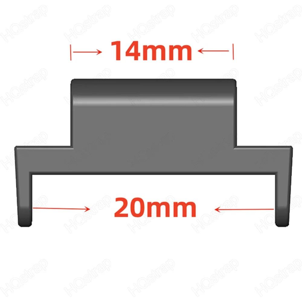 14mm To 20mm Adapter Plastic Connector Watch Strap Connectors Universal Black Watch Repair Tool Watches Accessories 2