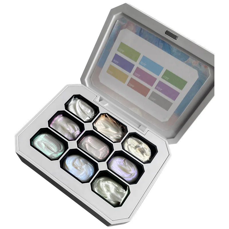 Gradient Color Semi Permanent Uv&Led Gel Nail Art Creation Salon Diy 1pc 9-Color New Popular Color Patting Gel