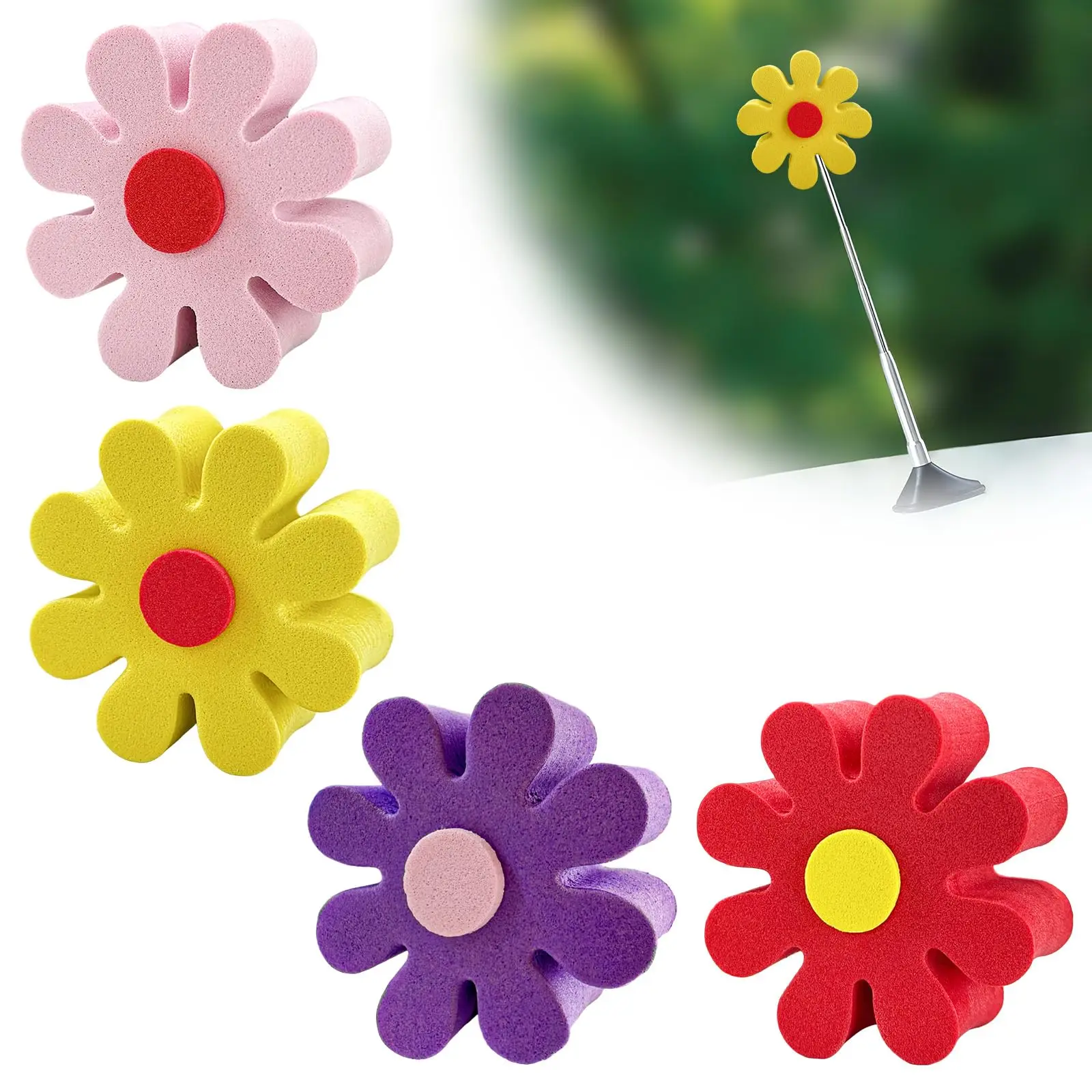 ديزي هوائي السيارة توبر، إيفا رغوة ديزي هوائي الديكور مرآة الرؤية الخلفية المتدلي، سقف السيارات القبعات العالية #1