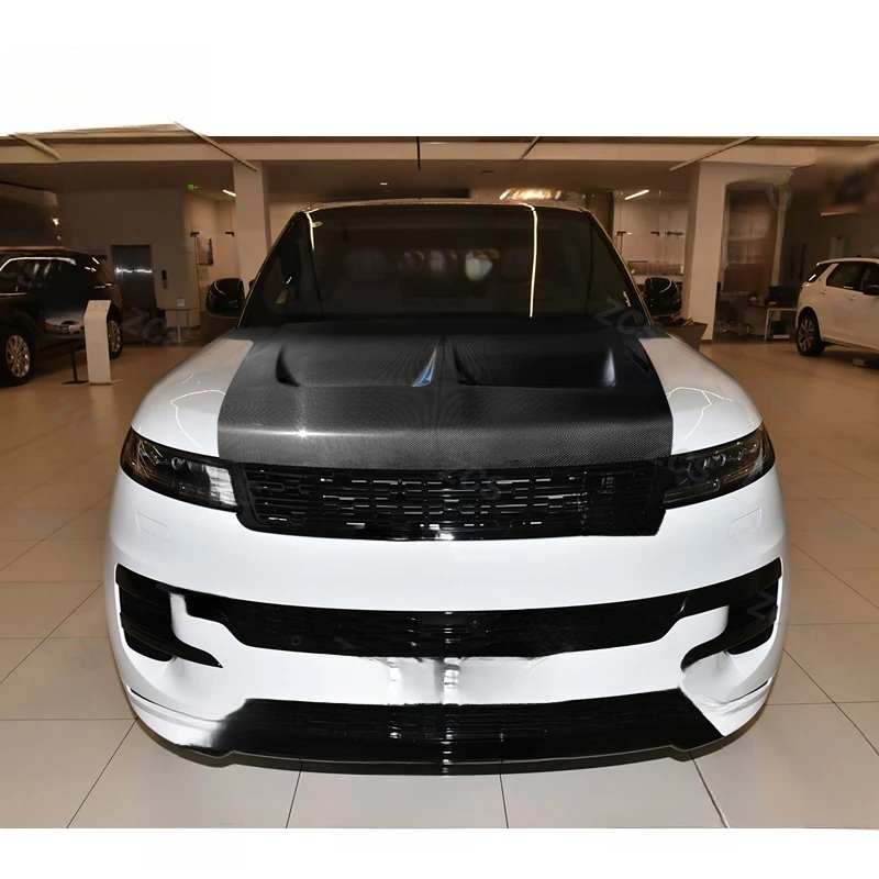 Lightweight Genuine Carbon Fiber Matte Black Hood Waterproof