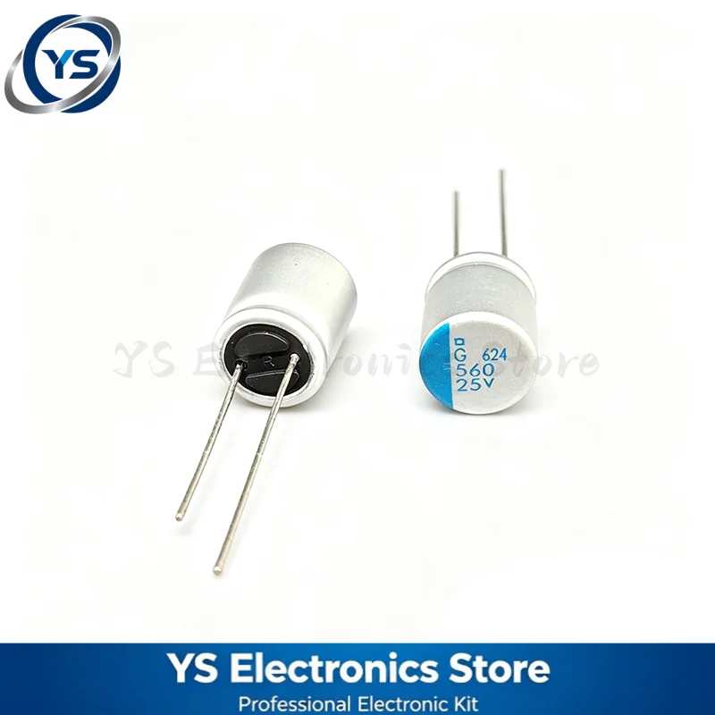 5pcs/lot Nippon PSG Series 560UF25V 10X11.5MM NCC Conductive Polymer Aluminum Solid Capacitors APSG250ELL561MJB5S 25V 560UF 20%