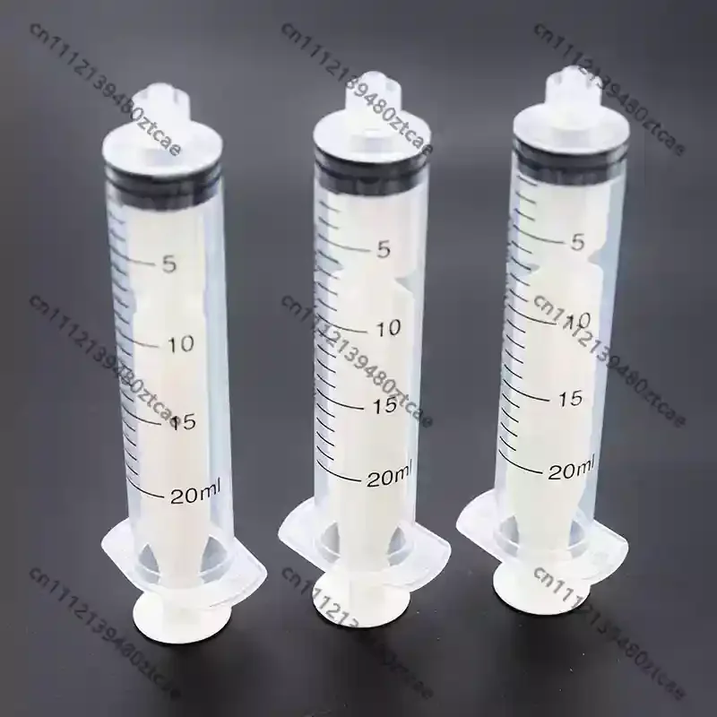 Plastic Manual Dispensing Barrel, Screw & Straight Port Large Capacity Glue Tube