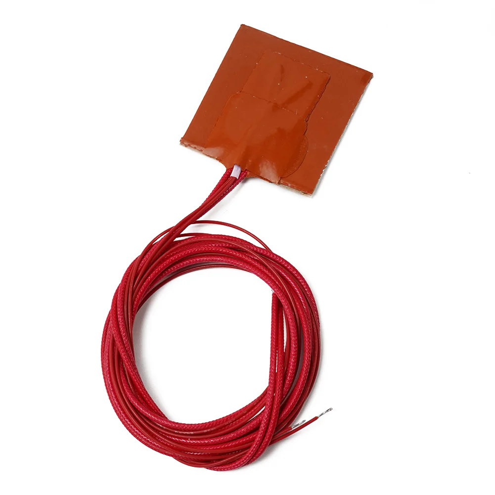 Silicone Heater Pad for Printer Heated Bed 12V 10W Features Quick Heating and Stable Function with Tape for Mounting