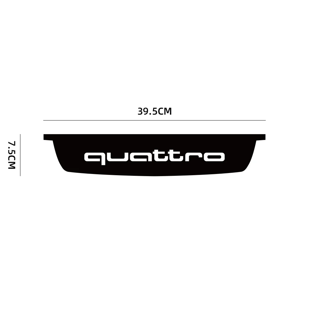 For Audi quattro RS Sline Sport High Mounted Stop Brake Lamp Light Car Warning Decor Sticker Car Styling External Accessories