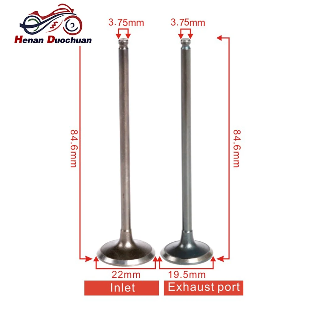 

3.75mm 400cc Input Output Intake Valve Exhaust Valve Stem For Honda CBR400 NC23 NC29 CBR23 CBR CB 400 CB400 NC31 CBR 400 NC 31