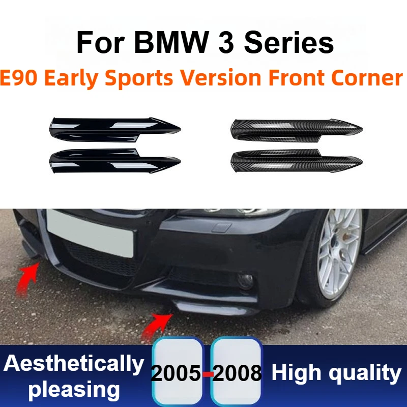 

For BMW 3 Series E90 E91 M-Tech 320i 330i 2005-2008 Front Bumper Corner Lip Spoiler Exterior Tuning Modification Accessories