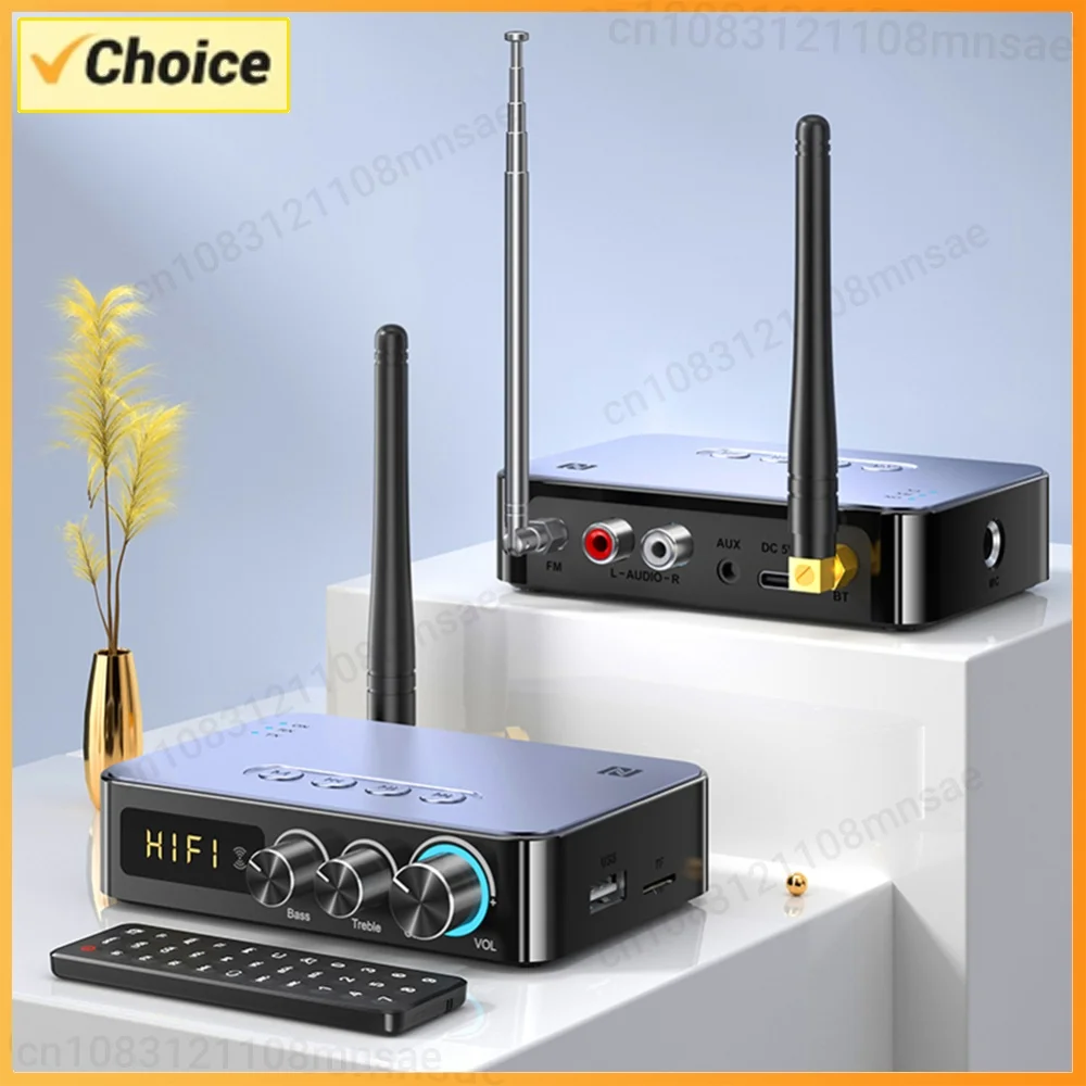 Audio Transmitter Receiver Multifunctional Audio Adapter Transmitter Receiver Bluetooth-compatible for Speaker Desktop Laptop