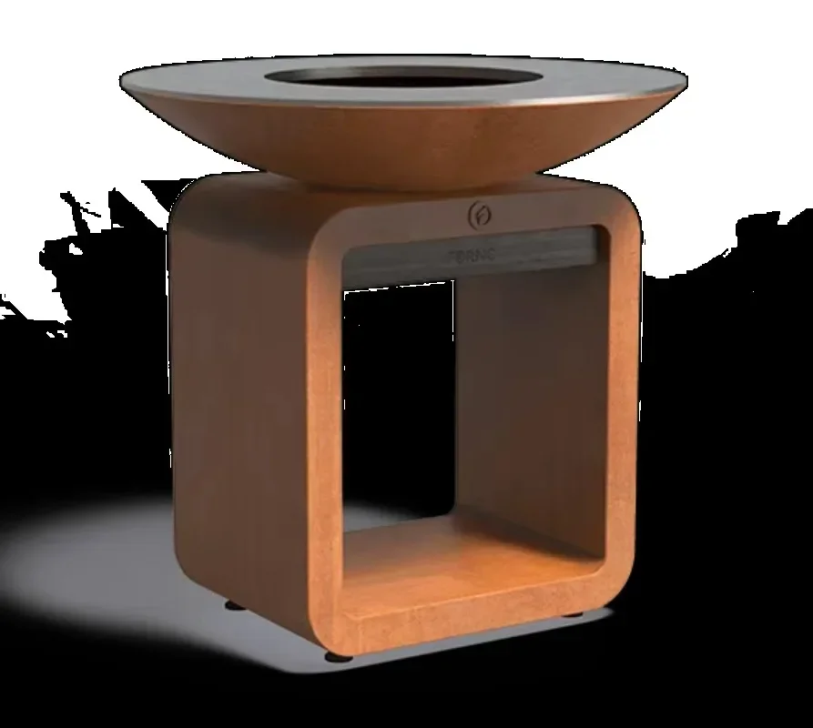 

Hot Sales BBQ With Baking Ring Durable Outdoor Firepit And Grill With Unique Rusting