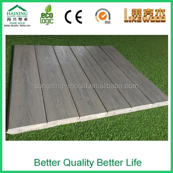 wood plastic composite flooring covering siding removable floor with Anti-UV