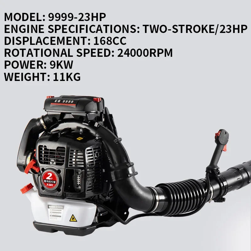 Imported Fuel-Powered Blower, Backpack-Style Greenhouse Snow Blower, High-Powered Handheld Air-Powered Portable