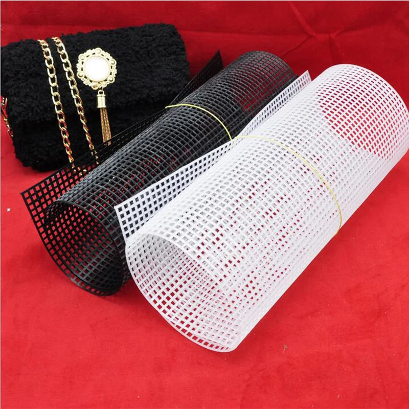 60*42CM Plastic Mesh Cloth Bag Rug Thread Hook Craft Supplies Diy Handcraft Latch  Accessory Durable Grid About