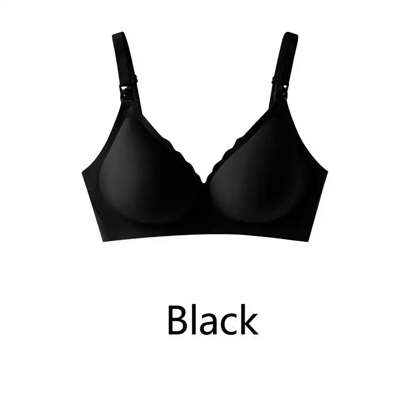 Maternity bra with push-up front to prevent sagging Seamless breathable and comfortable nursing push-up bra - Image 11