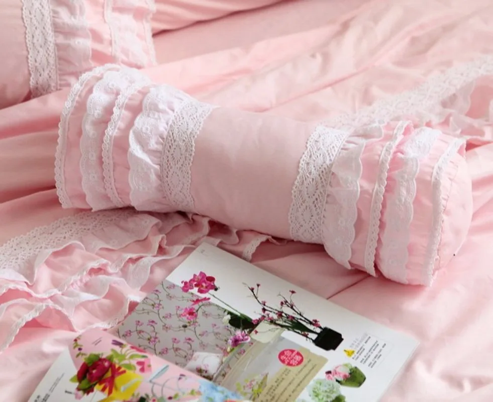 Cute Candy Cushion Cover Home Decor Ruffle Layer Lace Decorative White Pillows Cover Princess Throw Elegant Bedding Sofa Cushion