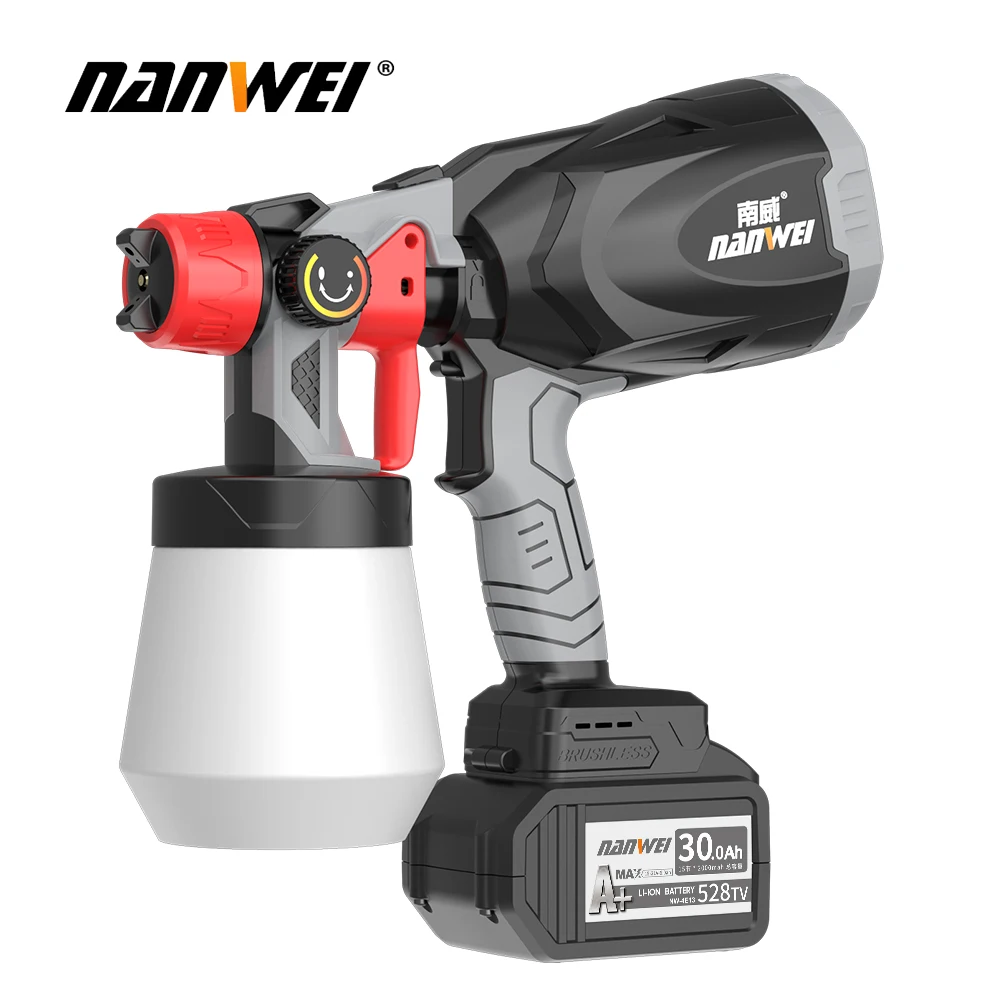 Nanwei Electric Spray Gun Paint Latex Paint Household Lithium Battery Coating Machine Atomization Disinfection Spray Pot