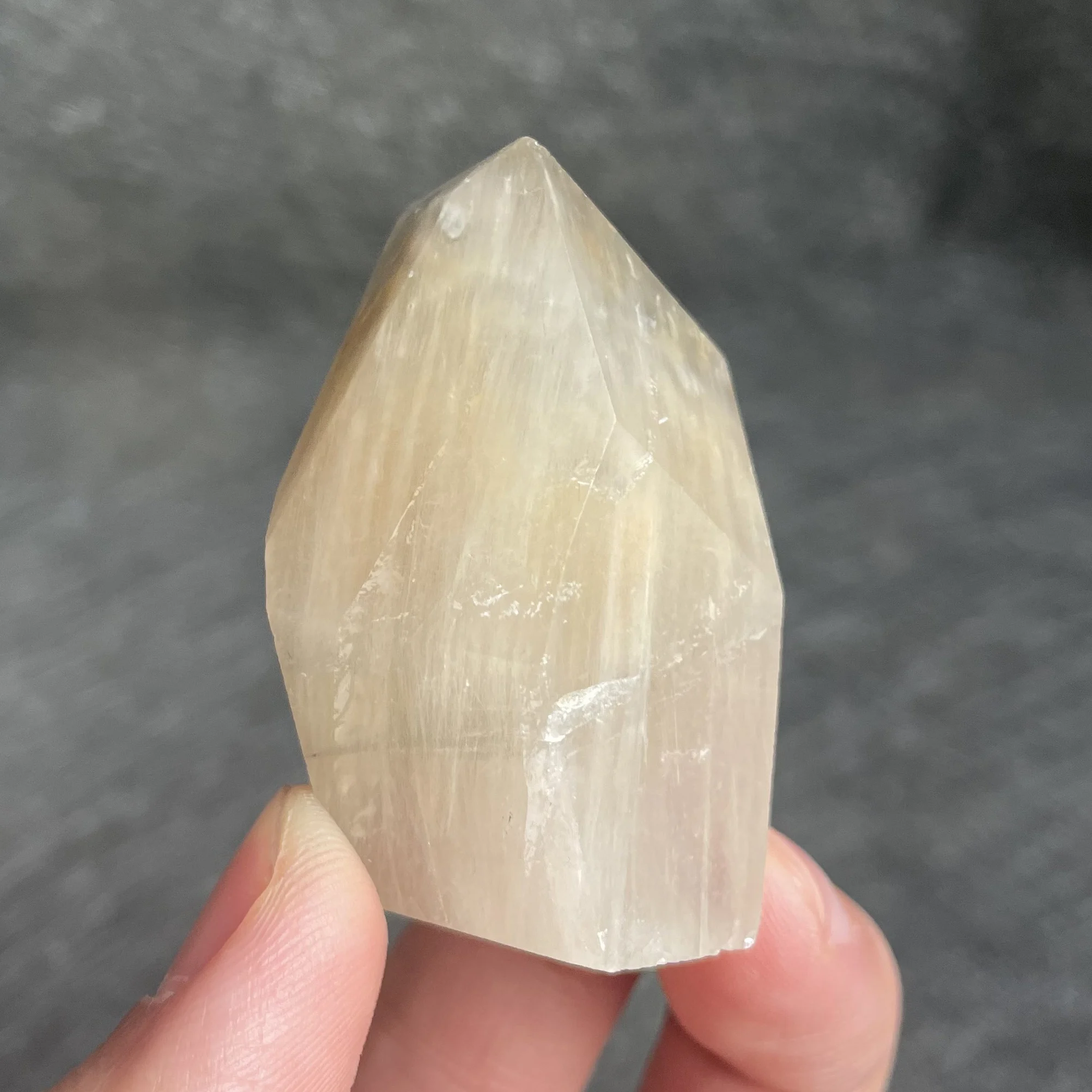 46g Natural Stone White Quartz Rutilated Polished Crystal Decoration Rock Gift Reiki Healing