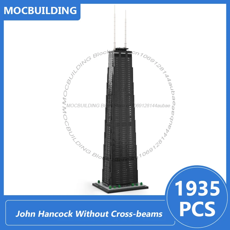 

Строительные блоки Moc John Hancock, центр 1:800, масштаб без перекрестных лучей, сборка своими руками, кирпичи, архитектура, рождественские игрушки, подарки, 1935 шт.