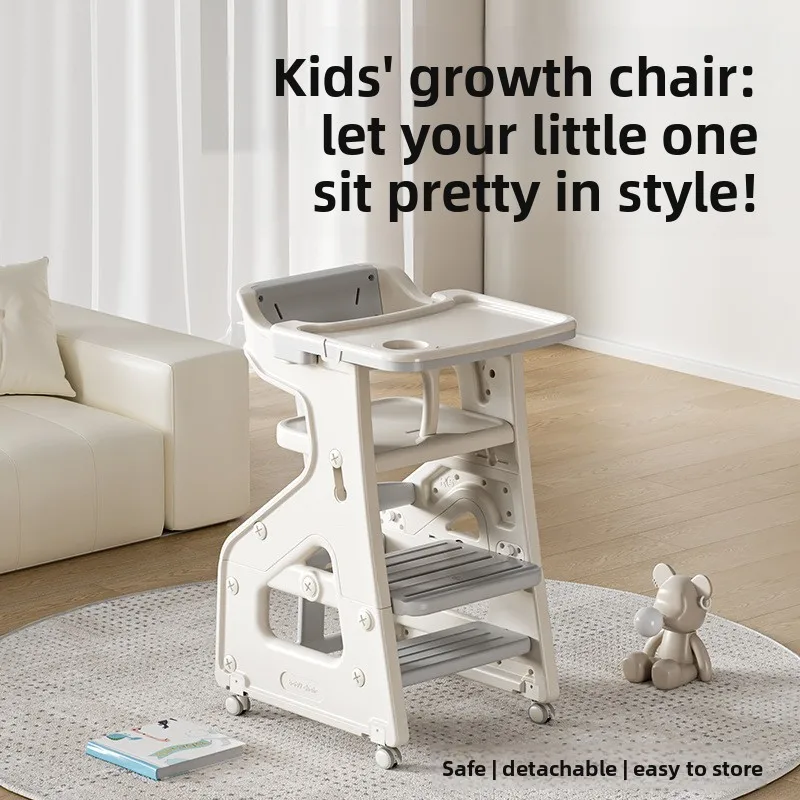 Babyfond Children's Dining Chair Baby Eating Table 2-in-1 Children's Study Special Adjustable Home Multi-functional Study Chair