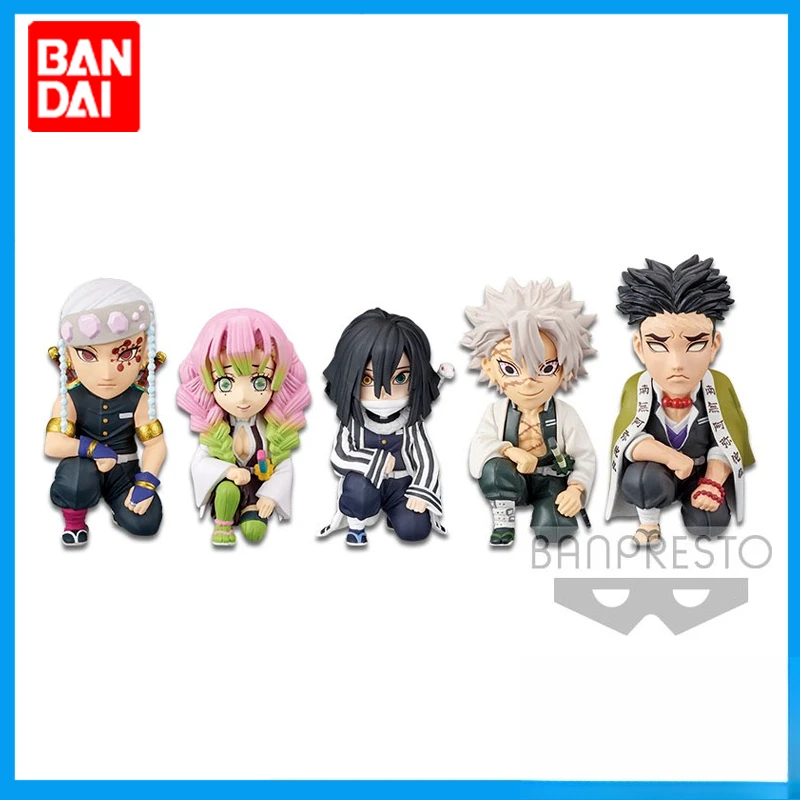 Bandai Demon Slayer Uzui Tengen Kanroji Mitsuri Iguro Obanai Himejima Gyomei Anime Action Figures Model Toys Collectible Gift