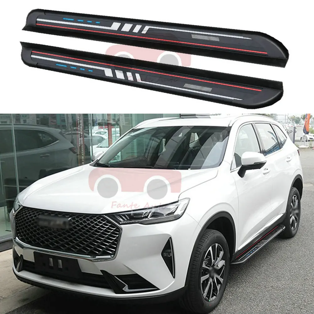 

2PCS Aluminum Universal Running Boards Side Steps Nerf Bars Side Pedals Protector ,Easy Installation,High end Atmosphere