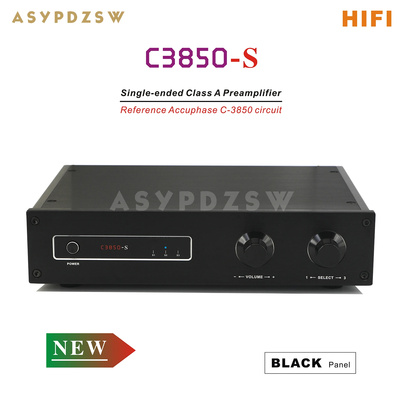 Preamplificatore HIFI C3850-S single-ended in classe A con ingresso RCA a 3 vie Riferimento Accuphase C-3850