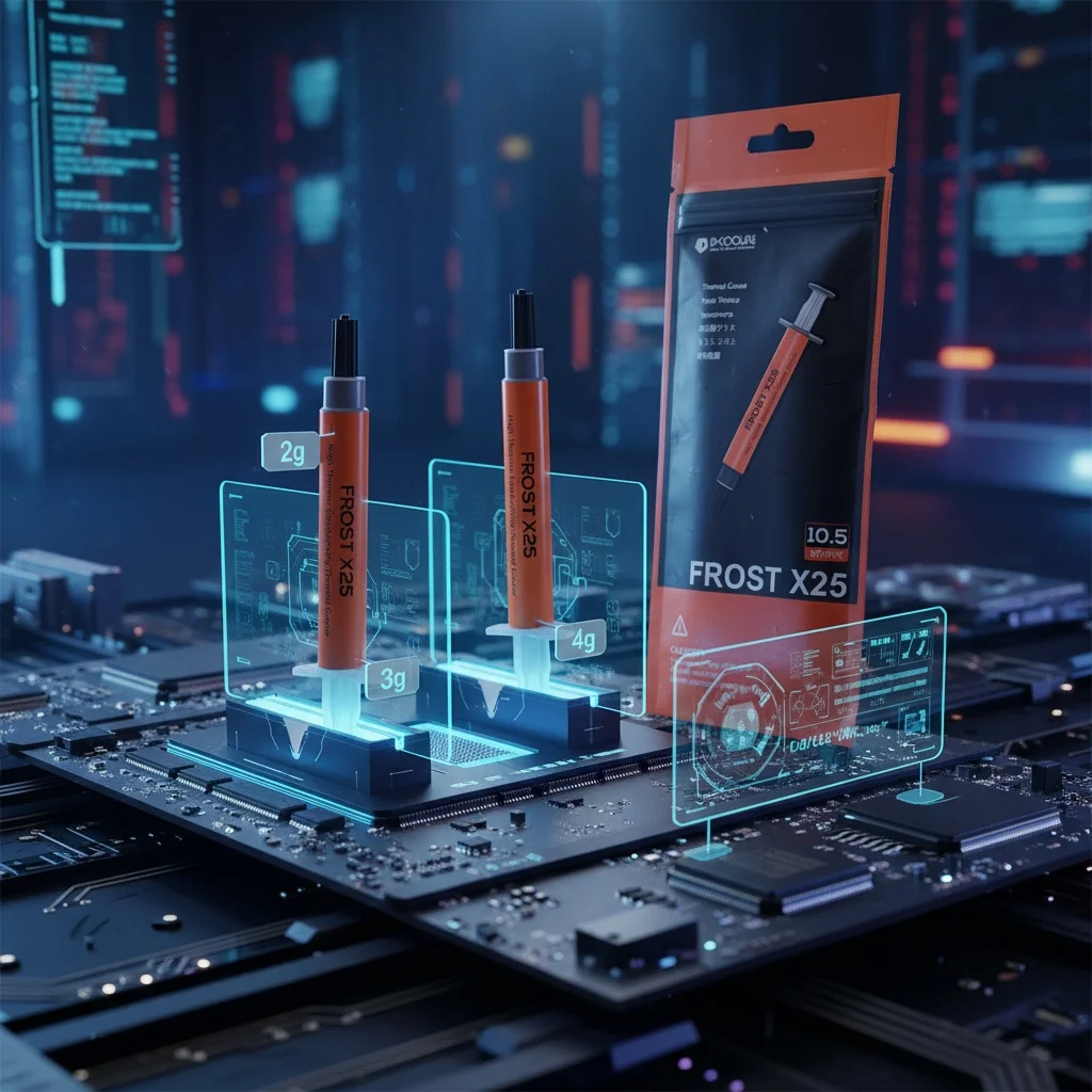 ID-COOLING FROST X25X05 2g 3g 4g شحم حراري 10.5W/m.k وحدة المعالجة المركزية تبديد الحرارة تبريد شحم السيليكون معجون حراري