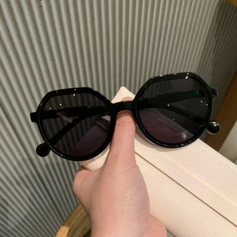 Korean Style Vintage Geometry Shape Frame Sunshade Glasses For Men Women Sunglasses Fashion Frame Glasses UV Protection