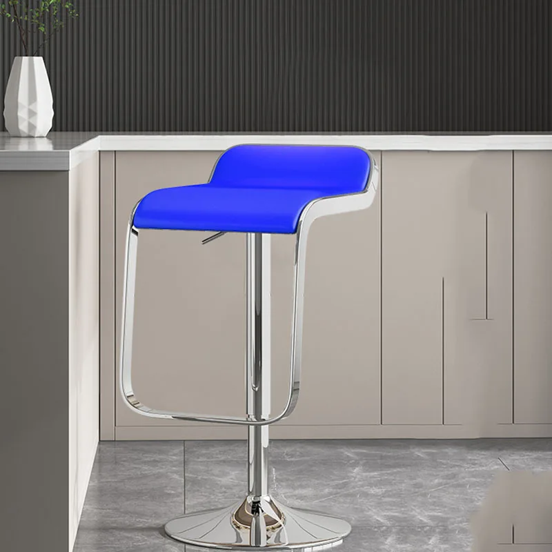 Elegante Nordic Swivel ajustável Bar cadeiras, confortável mobiliário moderno, prata, branco, alta qualidade