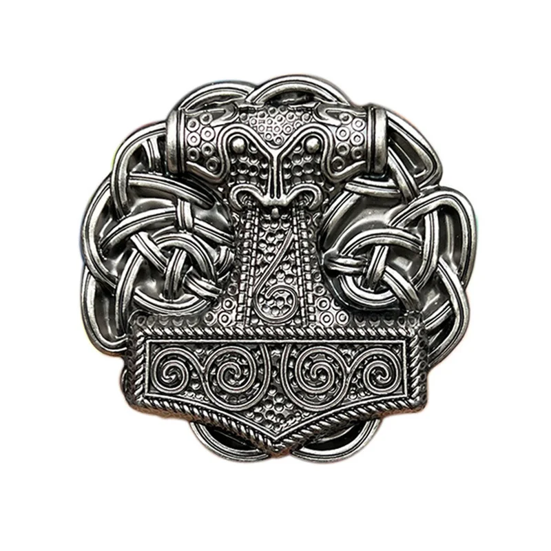 

Thor's Hammer belt buckle Western style European and American