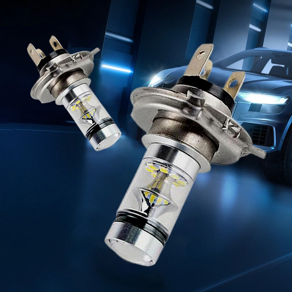 2pcs LED Headlight Bulb H4 H7 H11 Fog Lamp Bulb Super Bright Car High Low Beam 100W 6500K 2000LM 12V for Automobile Accessories