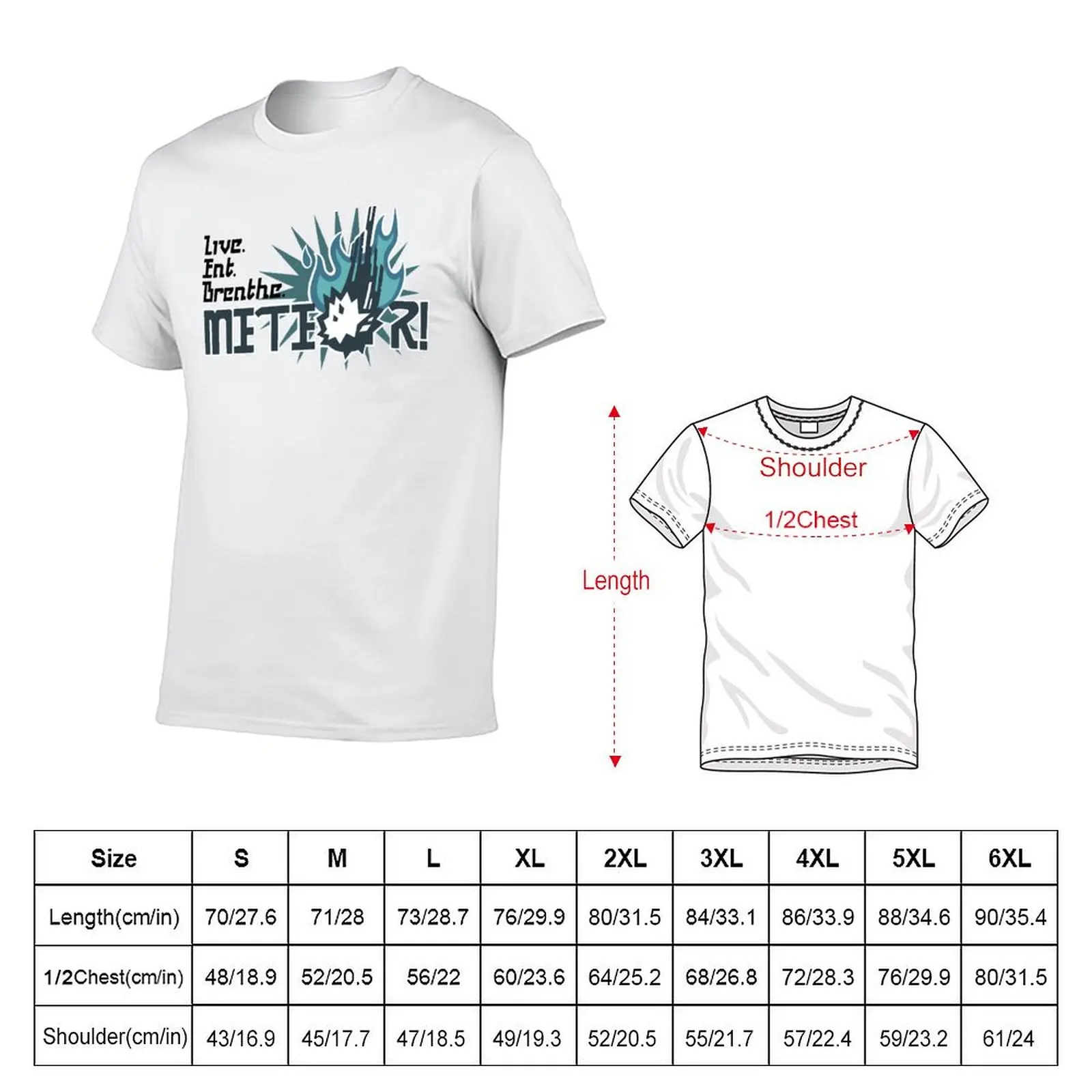 Live. Eat. Breathe. Meteor! - Vyv's Shirt in FFXV T-Shirt Simple Trendy Casual T-Shirt