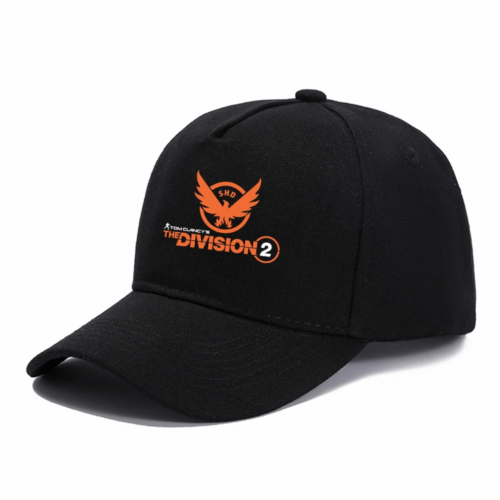 The Division 2 Baseball Cap Tom Clancy\'s SHD PS4 PC Game XBOX  Hip Hop Hats Snapback Caps Casual Travel Outdoor Sun Hats