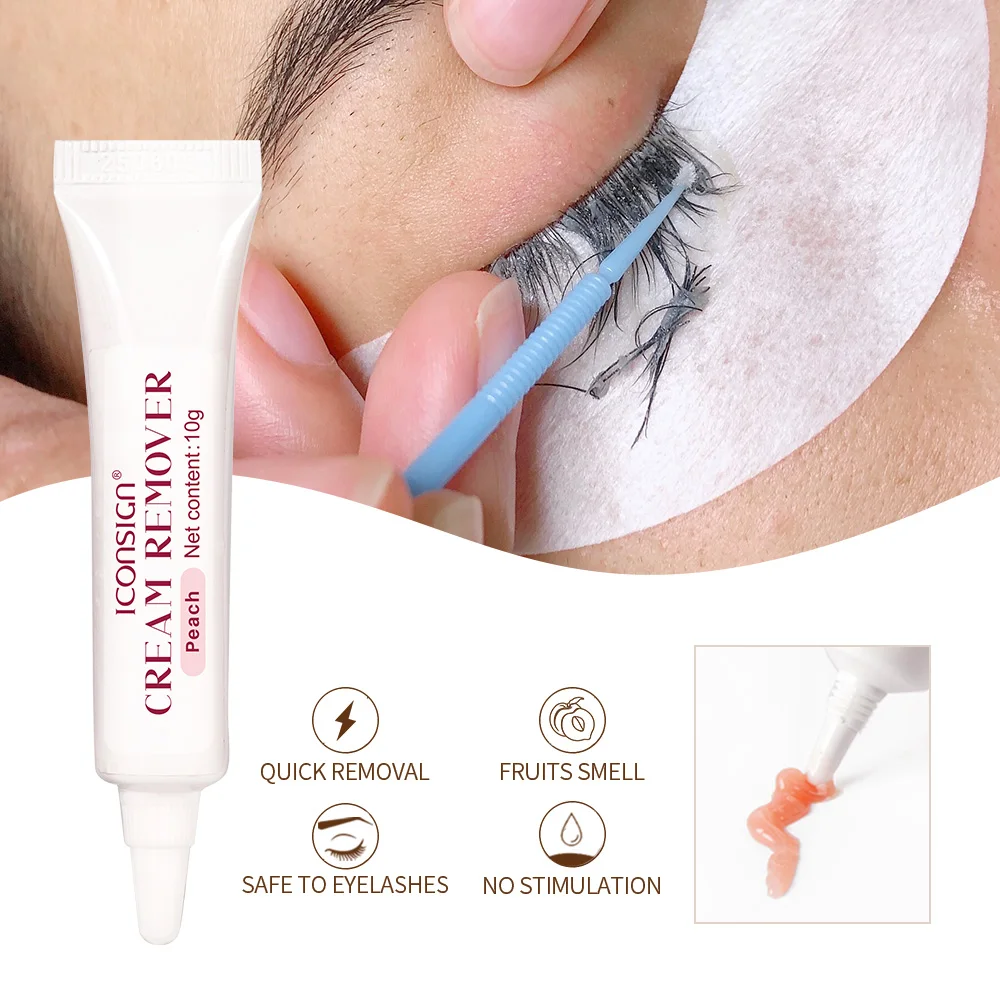  ICONSIGN New Arrival Eyelash Extension Remover Plant Extraction Nourishing Essential Oil Quickly Glue Removing Paste Make up