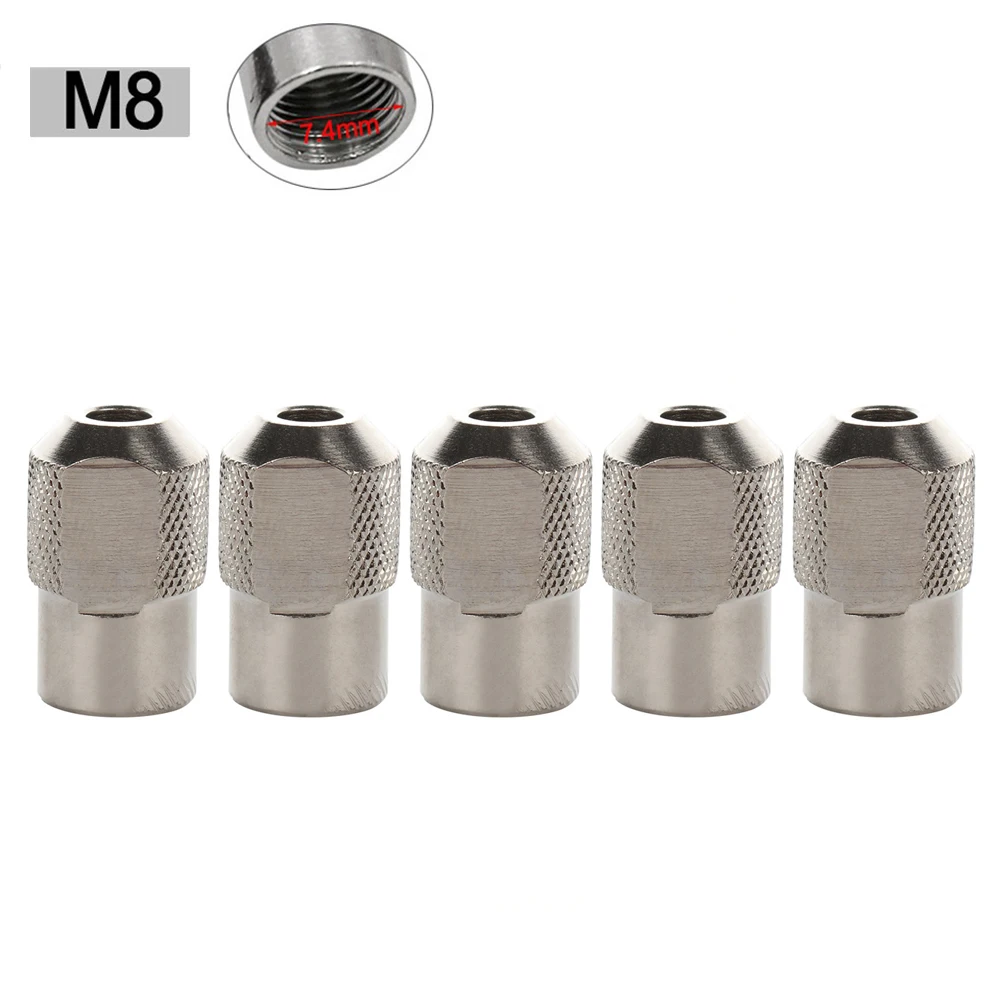 5PCS Mandrino Dado Mulino Albero Tappo A Vite Dado Per Smerigliatrice Elettrica M8 * 0.75mm Mulino Elettrico Smerigliatrice Più Utensili Rotanti accessori