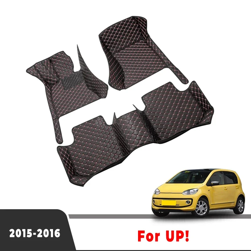 Car Floor Mats For Volkswagen VW UP! UP 2015 2016 Carpets Interior Accessories Auto Parts Custom Covers Pedals Foot Pads Rugs