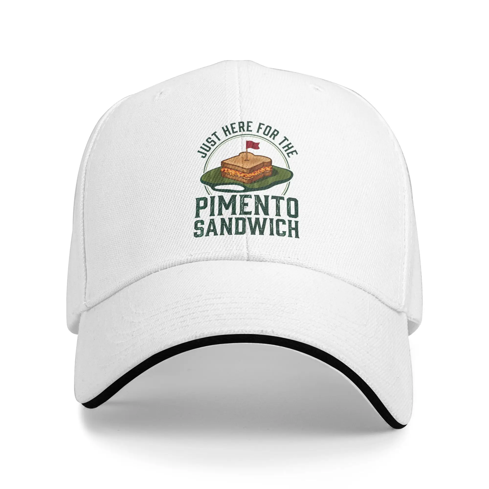 Summer Just Here For The Pimento Cheese Sandwich Golf Season Baseball Cap  Sun Trucker Hat Couple Women Breathable Baseball Caps