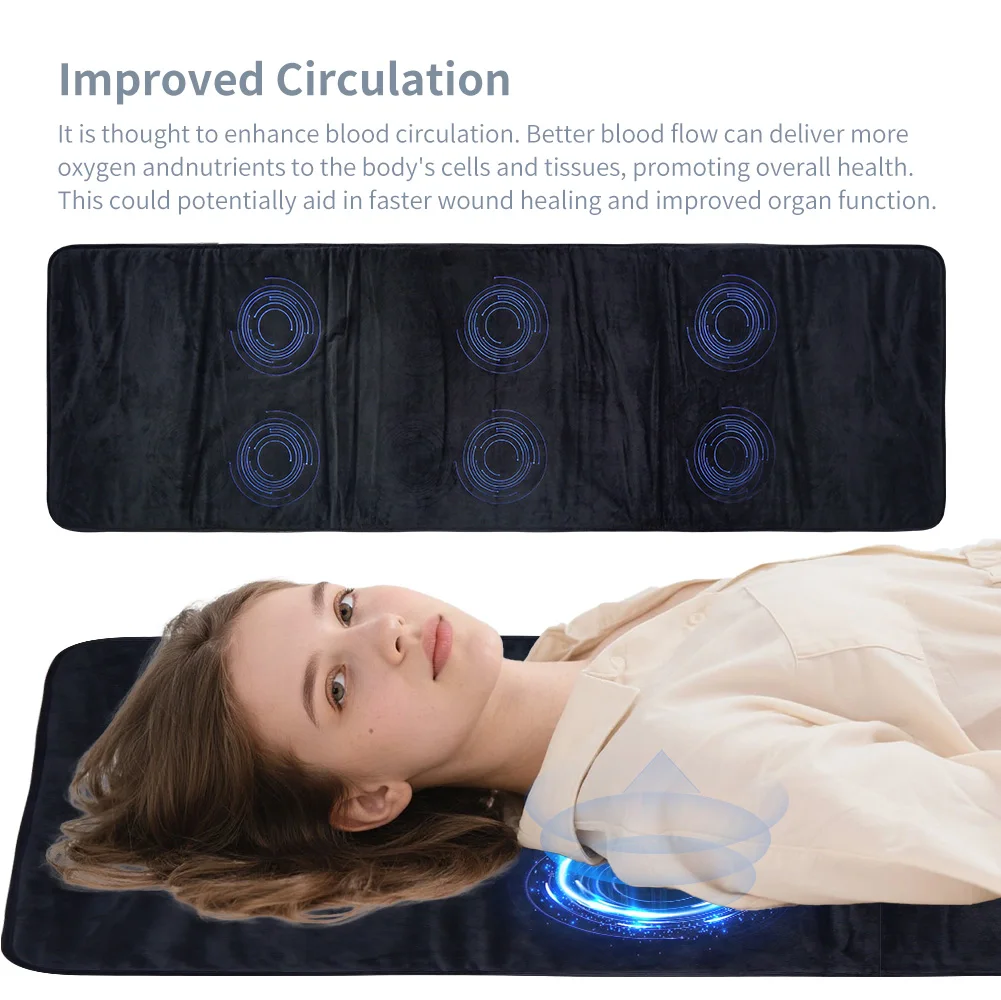 

PEMF Therapy Mat with Magnetic Field Technology - Full Body Massage & Natural Healing Pad for Pain, Sleep & Tissue Recovery