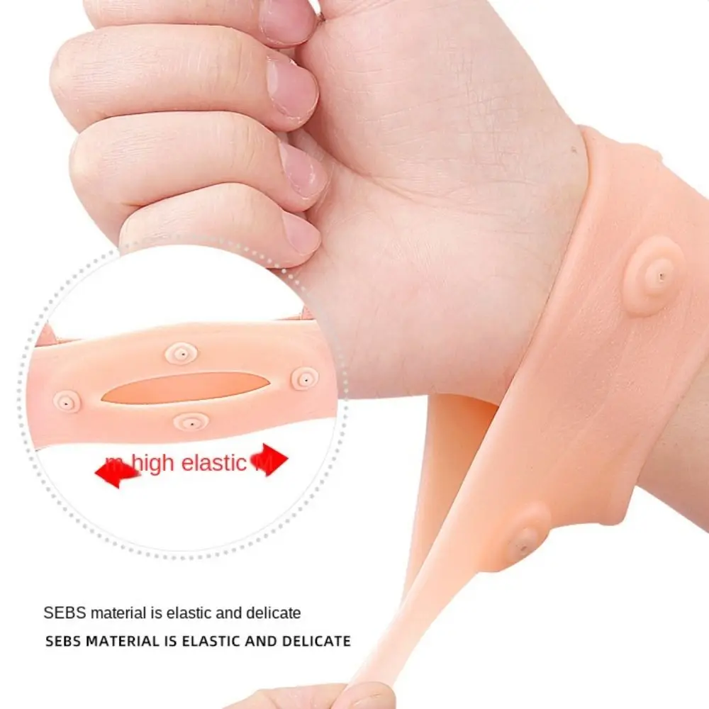 Soft Magnetic Wrist Guard Magnetic Elastic Wrist Support Hollow Out Design Silicone Wrist Compression Outdoor