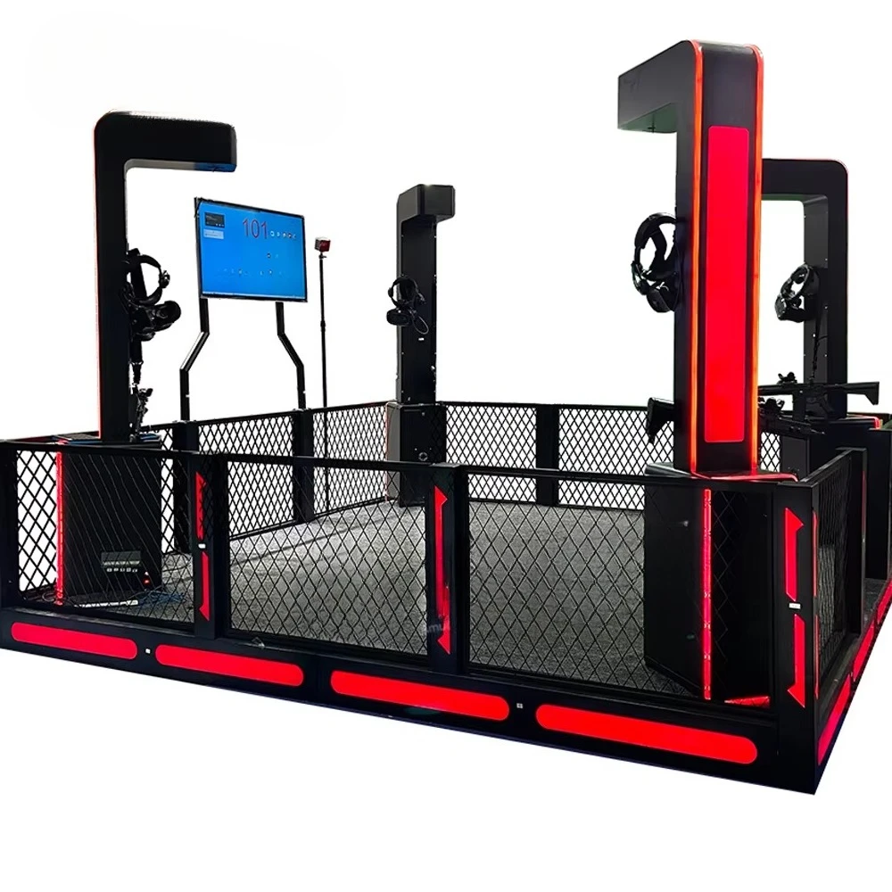 Virtual Reality Case 4 Players 9D Vr Shooting Experience Real Gaming Battle Vr Arcade Machine