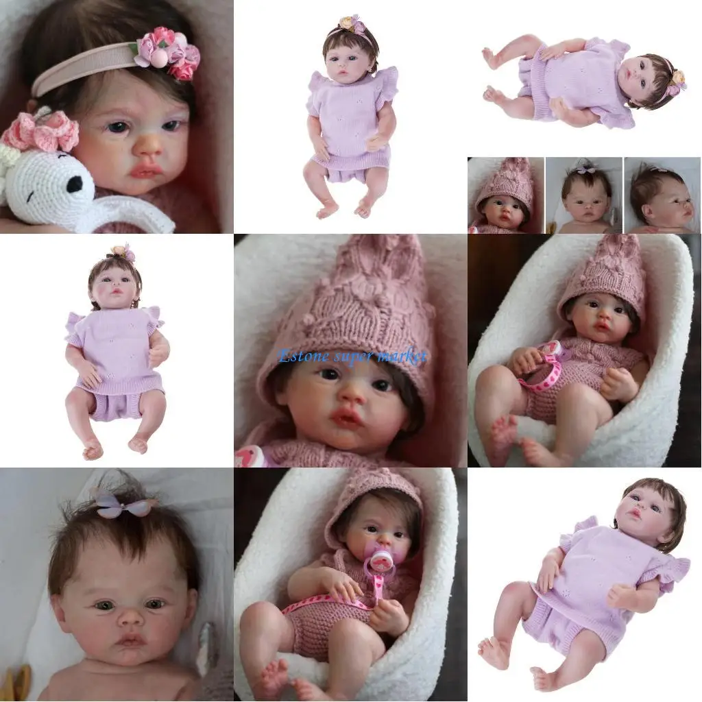 

090B 45cm Simulation Doll Realistic Baby Doll with Moving Arm&Legs Kid Accompany Toy