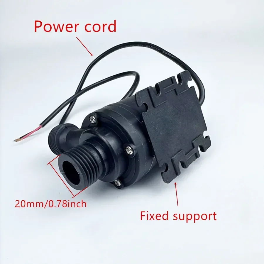 Bomba de agua sumergible de 12V, 800L/H, 5m, DC24V, bomba de agua Solar con tubería de agua, conector rápido para Touring RV Fountain Aquarium