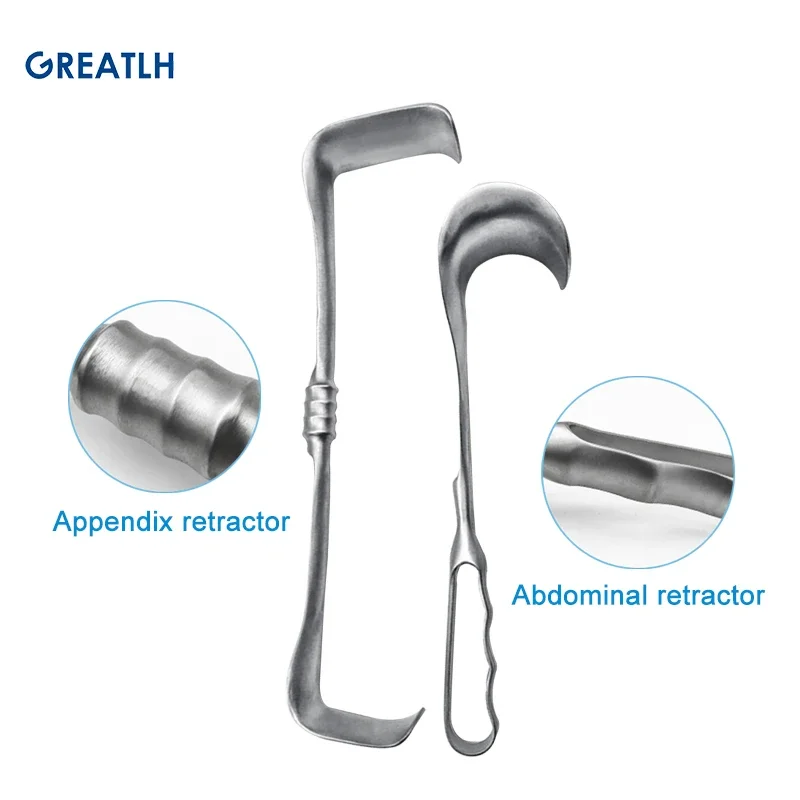 Stainless Steel Retractor S Retractor Appendix Retractor Big Belly Hook Deep Thyroid Hook Medical Instrument